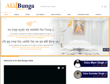 Tablet Screenshot of akalbungasahib.com